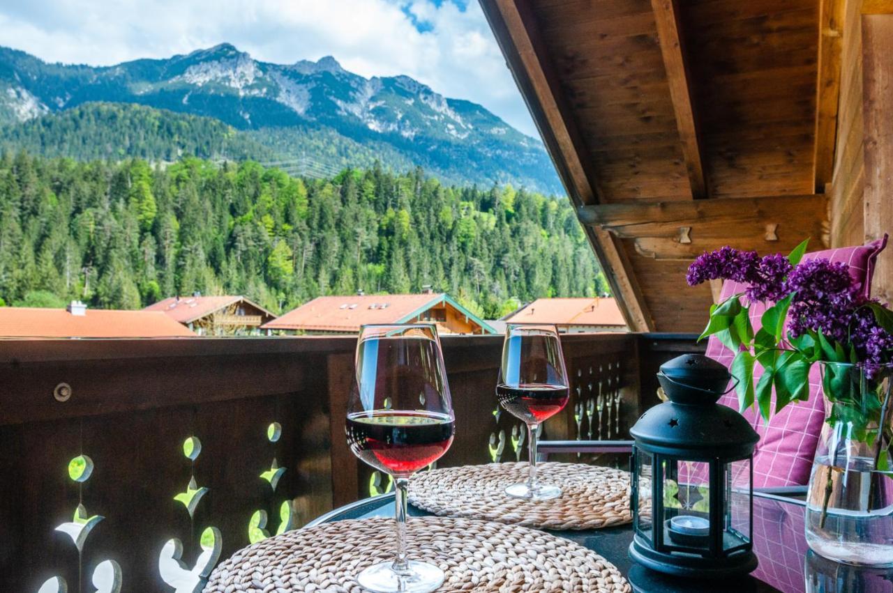 Ferienwohnung Bergfrieden Krün Exterior foto